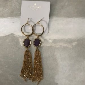 Kate Spade Quartz Cascade Statement Linear Earrings